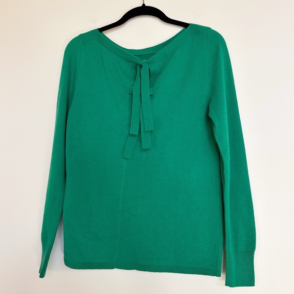 Banana Republic Kelly Green Filpucci Tie Back Sweater XS - Picture 2 of 8